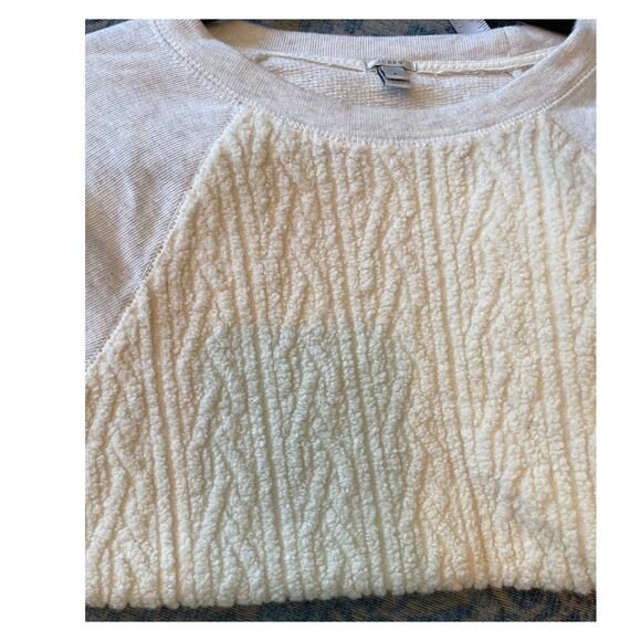 J. Crew 100% Cotton OVERSIZED Textured Sweatshirt SIZE S - Picture 5 of 9